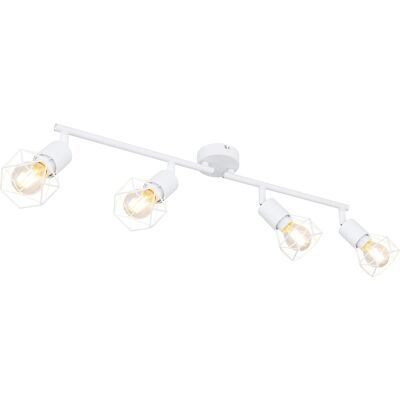 Globo Lighting Xara I Metallschiene Weiß E14 4 Lampen Globo Lighting Xara I Metallschiene Weiß E14 4 Lampen