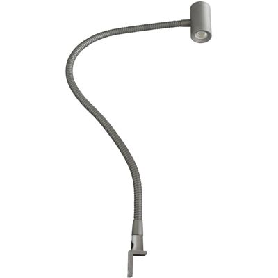 kalb LED Bettleuchte Silbergrau 3W Warmweiß Leseleuchte Aufbauleuchte Nachttischlampe 1er Set Silbergrau kalb LED Bettleuchte Silbergrau 3W Warmweiß Leseleuchte Aufbauleuchte Nachttischlampe 1er Set Silbergrau