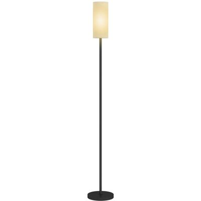 HOMCOM Stehlampe Metall Polyester 22L x 22B x 163H cm Schwarz Weiß HOMCOM Stehlampe Metall Polyester 22L x 22B x 163H cm Schwarz Weiß