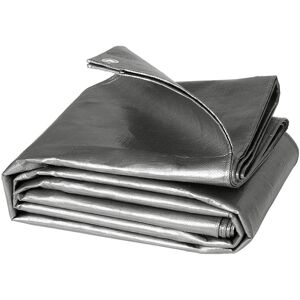 WOLTU Abdeckplane Wasserdicht 180 g/m² PE mit Ösen Grau 3x5 m WOLTU Abdeckplane Wasserdicht 180 g/m² PE mit Ösen Grau 3x5 m