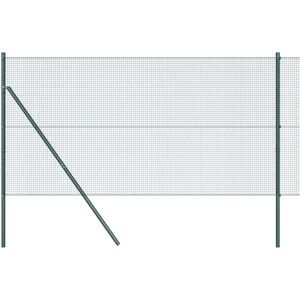 Vidaxl Stahlzaun mit 13 Pfosten 1,4x25 m Grün Vidaxl Stahlzaun mit 13 Pfosten 1,4x25 m Grün