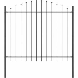 Vidaxl Gartenvorhang mit Bogen Grau 13,6x1,25 m Stahl Vidaxl Gartenvorhang mit Bogen Grau 13,6x1,25 m Stahl