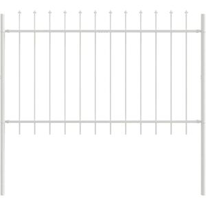 Vidaxl Weiße Stahl-Gartenzaun 15,3x1 m - Gartenzaun Vidaxl Weiße Stahl-Gartenzaun 15,3x1 m - Gartenzaun