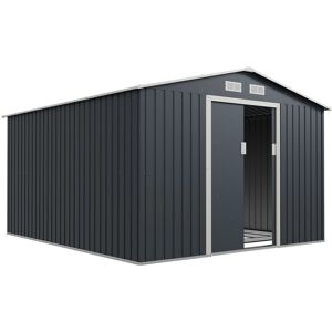 Juskys Metall Geräteschuppen Gerätehaus XXL mit Satteldach in Anthrazit Juskys Metall Geräteschuppen Gerätehaus XXL mit Satteldach in Anthrazit