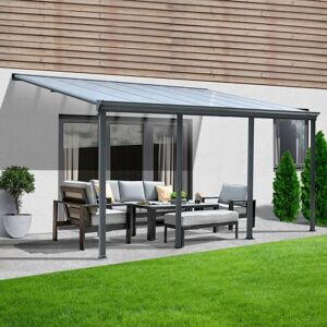 Home Deluxe Terrassenüberdachung Solis Alu 618 x 303 x 226 / 278 cm Anthrazit Home Deluxe Terrassenüberdachung Solis Alu 618 x 303 x 226 / 278 cm Anthrazit