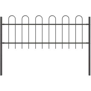 Vidaxl Stahl-Gartenzaun 11,9x0,6 m Modernes Metallpaneel-Set Vidaxl Stahl-Gartenzaun 11,9x0,6 m Modernes Metallpaneel-Set