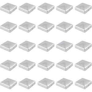 Holmwerk 25x Pfostenkappe Verzinkt 71mm Pyramide Abdeckkappe Für Pfosten 7x7cm Holmwerk 25x Pfostenkappe Verzinkt 71mm Pyramide Abdeckkappe Für Pfosten 7x7cm