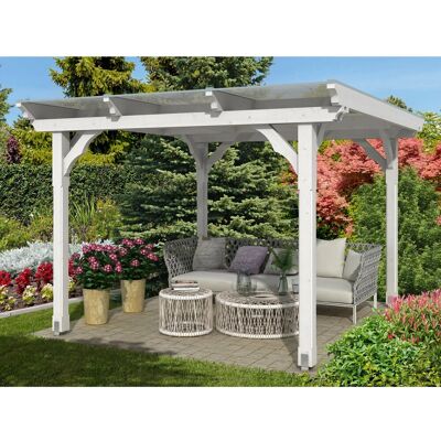 SKANHOLZ Marseille Weiß Gartenpavillon - Pavillon 350x327 cm SKANHOLZ Marseille Weiß Gartenpavillon - Pavillon 350x327 cm