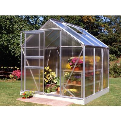 Halls Gewächshaus 6x6 Aluminium Polycarbonat - Grün - Gewächshaus Halls Gewächshaus 6x6 Aluminium Polycarbonat - Grün - Gewächshaus
