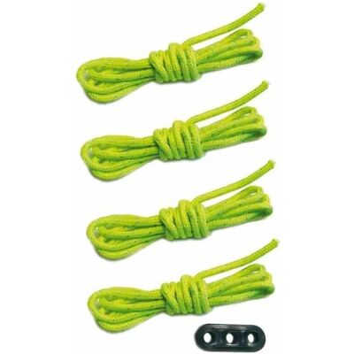 Boni-Shop Abspannleinen Set 4x Zelt 3m Reflektierend Dreichlochspanner Boni-Shop Abspannleinen Set 4x Zelt 3m Reflektierend Dreichlochspanner