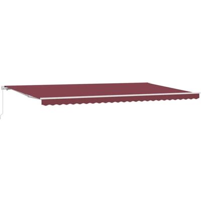 vidaXL Manuelle ausziehbare Markise 600x300 cm - Burgundy vidaXL Manuelle ausziehbare Markise 600x300 cm - Burgundy
