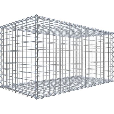 GABIONDECO Gabiona - Galvanischer Stahlgitter 100x50x50cm - Wetterfest GABIONDECO Gabiona - Galvanischer Stahlgitter 100x50x50cm - Wetterfest
