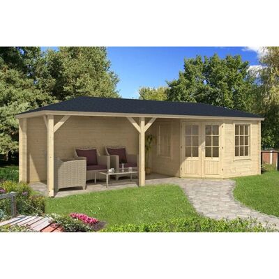 Alpholz Holz-Gartenhaus Mississippi 814x321cm Imprägniert 34mm Wandstärke Alpholz Holz-Gartenhaus Mississippi 814x321cm Imprägniert 34mm Wandstärke