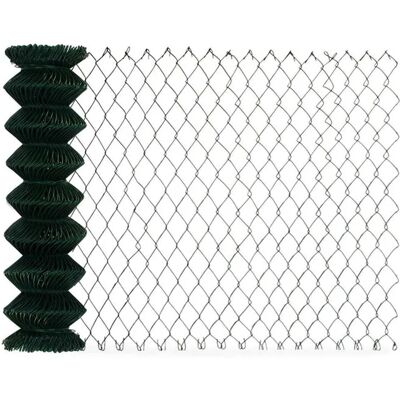 Karat Maschendrahtzaun 1 x 15 m mit PVC-Beschichtung 2,8 mm Drahtstärke und 6 x 6 cm Maschenweite Karat Maschendrahtzaun 1 x 15 m mit PVC-Beschichtung 2,8 mm Drahtstärke und 6 x 6 cm Maschenweite