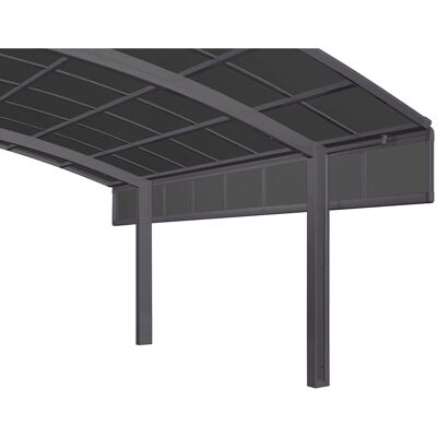 XIMAX Carport-Seitenwand - Schwarz - 491x50x6 cm - Aluminium XIMAX Carport-Seitenwand - Schwarz - 491x50x6 cm - Aluminium