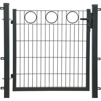 Dekor-Einzeltor Ring Anthrazit 100 x 100 cm Dekor-Einzeltor Ring Anthrazit 100 x 100 cm