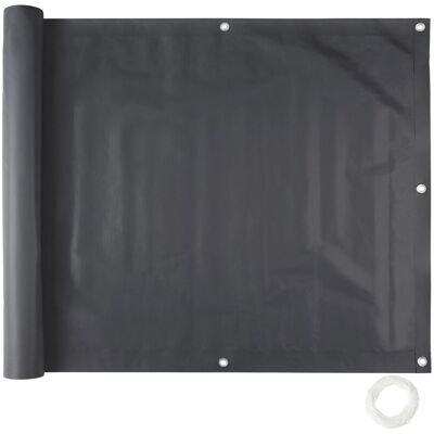 Tectake Balkonbespannung Witterungsbeständig und Pflegeleicht Extrem Reißfest 600 x 90 x 0 50 cm Schwarz Tectake Balkonbespannung Witterungsbeständig und Pflegeleicht Extrem Reißfest 600 x 90 x 0 50 cm Schwarz