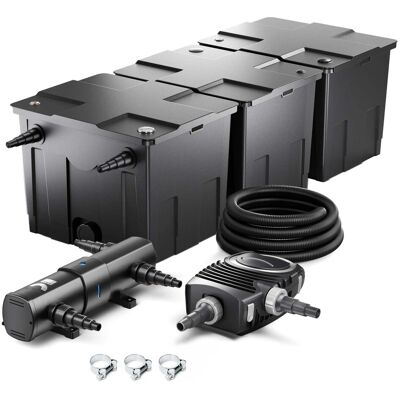 Wiltec Sunsun Cbf-350C Cuv-272 72W Set Neo12000 Pumpe Schlauch Teichfilterset Wiltec Sunsun Cbf-350C Cuv-272 72W Set Neo12000 Pumpe Schlauch Teichfilterset