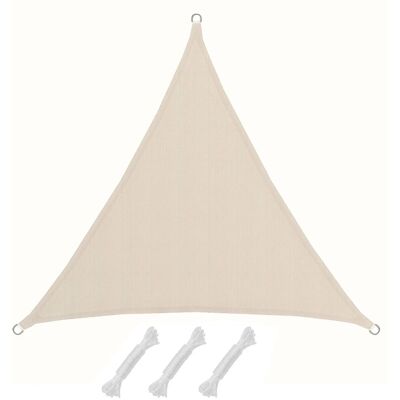 AMANKA Polyester Sonnensegel Wasserabweisend - 2 x 2 x 2 m Dreieck Beige AMANKA Polyester Sonnensegel Wasserabweisend - 2 x 2 x 2 m Dreieck Beige