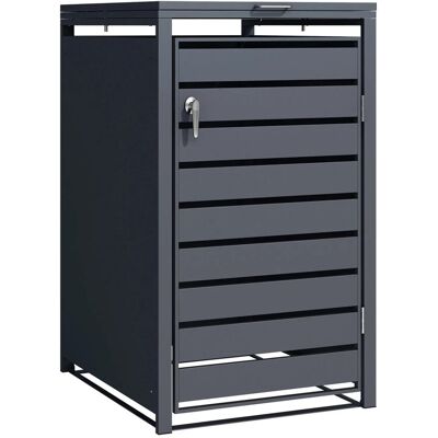 KARAT Mülltonnenbox Magnus mit Edelstahlrahmen 68 x 80 x 116 cm 1 Tür KARAT Mülltonnenbox Magnus mit Edelstahlrahmen 68 x 80 x 116 cm 1 Tür
