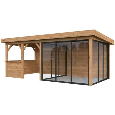 PALMAKO - Lenna Set 408 Slide - 588 x 245 x 300 cm - Holz - Pavilion PALMAKO - Lenna Set 408 Slide - 588 x 245 x 300 cm - Holz - Pavilion