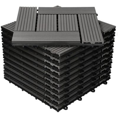 Ecd-Germany WPC Terrassefliser 30x30cm 55er Ecd-Germany WPC Terrassefliser 30x30cm 55er