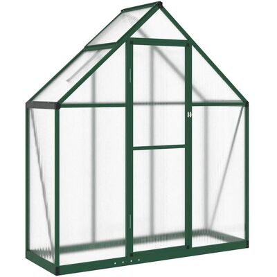 vidaXL Gewächshaus mit Fundamentrahmen Grün 169x58x195 cm Aluminimum 4005817 vidaXL Gewächshaus mit Fundamentrahmen Grün 169x58x195 cm Aluminimum 4005817