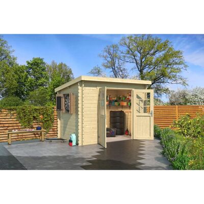 LASITA MAJA San Jose 175 - Gartenhaus - Holz, Beige, Ohne Boden, Ohne Dacheindeckung LASITA MAJA San Jose 175 - Gartenhaus - Holz, Beige, Ohne Boden, Ohne Dacheindeckung