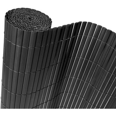 Floordirekt PVC Sichtschutzzaun UV-Beständig Verstärkt Gartenzaun 100 x 500 cm Grau Floordirekt PVC Sichtschutzzaun UV-Beständig Verstärkt Gartenzaun 100 x 500 cm Grau