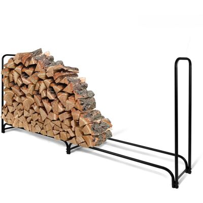 KARAT Kaminholzregal Patmos Modernes Regal für Brennholz 232 x 114 x 36 cm KARAT Kaminholzregal Patmos Modernes Regal für Brennholz 232 x 114 x 36 cm