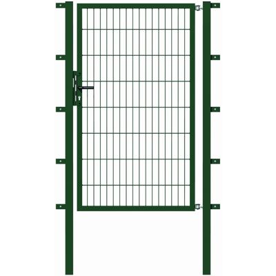 - Metallzaun Einzeltor für Doppelstabmatte Grün z. Einbetonieren 140 cm x 150 cm - Metallzaun Einzeltor für Doppelstabmatte Grün z. Einbetonieren 140 cm x 150 cm
