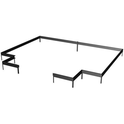 Juliana 15,1 m² Gewächshaus Fundamentrahmen - Stahl, Schwarz Juliana 15,1 m² Gewächshaus Fundamentrahmen - Stahl, Schwarz