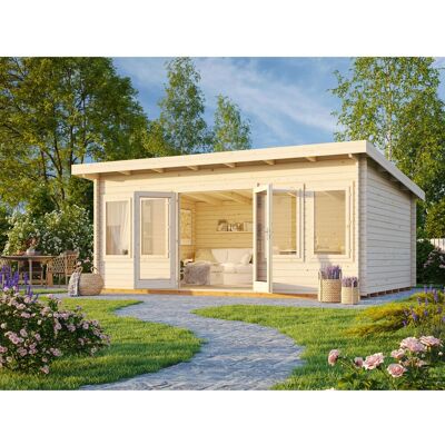 Palmako Gartenhaus Lisa 19,4 m² Holz Blockhaus - Gartenhaus Palmako Gartenhaus Lisa 19,4 m² Holz Blockhaus - Gartenhaus