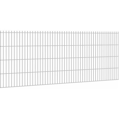 Doppelstabmattenzaun Stärke 6/5/6 Verzinkt 83 x 251 cm Doppelstabmattenzaun Stärke 6/5/6 Verzinkt 83 x 251 cm