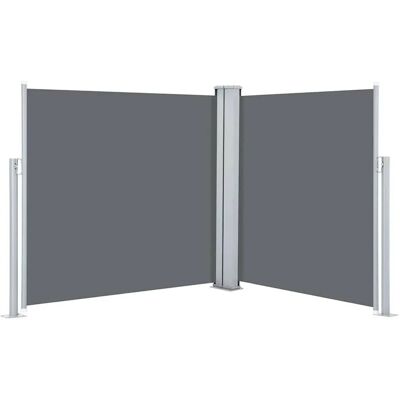 vidaXL Ausziehbare Seitenmarkise Anthrazit 120 x 600 cm 48450 vidaXL Ausziehbare Seitenmarkise Anthrazit 120 x 600 cm 48450