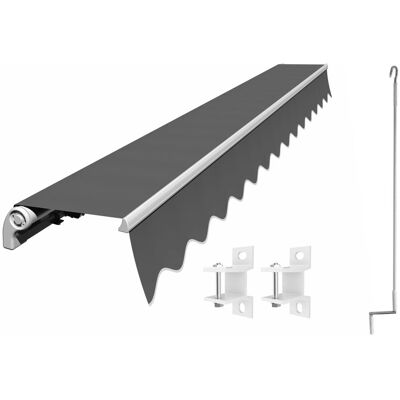 Eclipse Economy Gelenkarmmarkise Manuell 2,5x2m inkl. Wetterschutzhülle Tuchfarbe Grau Eclipse Economy Gelenkarmmarkise Manuell 2,5x2m inkl. Wetterschutzhülle Tuchfarbe Grau