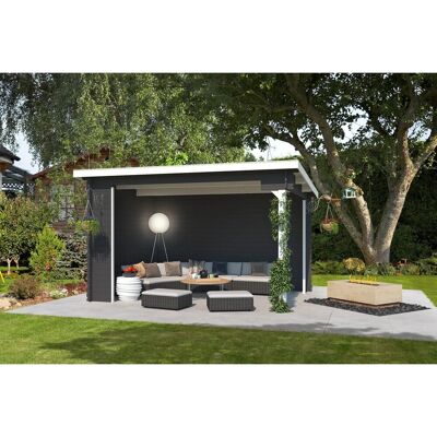 Lasita Gartenhaus Buffalo 380 Carbongrau 380 cm x 275 cm Lasita Gartenhaus Buffalo 380 Carbongrau 380 cm x 275 cm