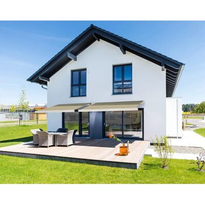 Home Deluxe LED Vollkassettenmarkise Elos 350 cm x 250 cm Sandfarben Home Deluxe LED Vollkassettenmarkise Elos 350 cm x 250 cm Sandfarben