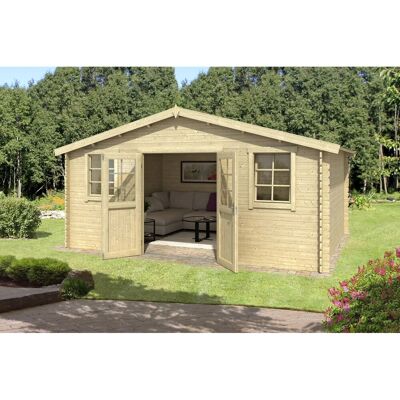 LASITA MAJA Udo 300 Gartenhaus - Holz, Ohne Boden, Beige LASITA MAJA Udo 300 Gartenhaus - Holz, Ohne Boden, Beige