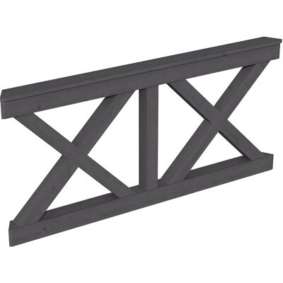 Skan Holz Andreaskreuz Dekoratives Geländer - Außen, 180x84cm Skan Holz Andreaskreuz Dekoratives Geländer - Außen, 180x84cm