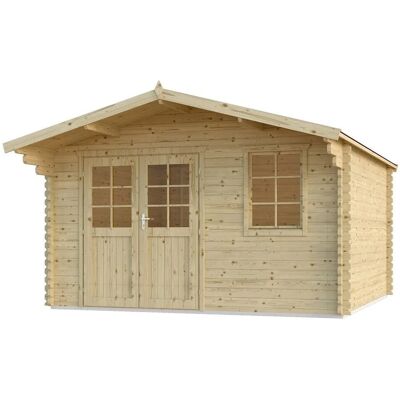 Finn Art Blockhaus Klassisches 40mm Gartenhaus Norwegen 16 mit 28mm Fußboden Finn Art Blockhaus Klassisches 40mm Gartenhaus Norwegen 16 mit 28mm Fußboden