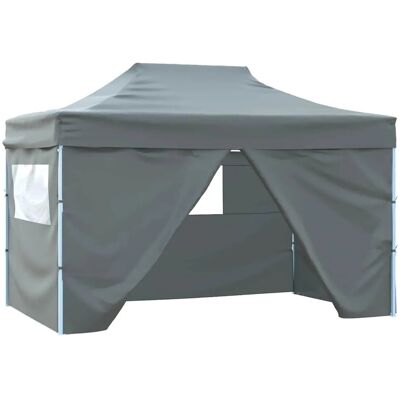 vidaXL Faltzelt 3x4,5m Anthrazit - Zelt vidaXL Faltzelt 3x4,5m Anthrazit - Zelt