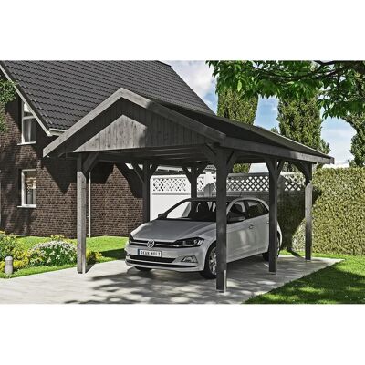 SKANHOLZ Wallgau Einzelcarport - 380x500cm - Grau - Carport SKANHOLZ Wallgau Einzelcarport - 380x500cm - Grau - Carport