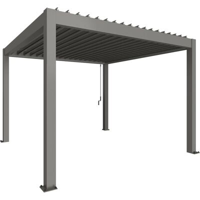 Biohort Pergola 3,5 m x 3,5 m Quarzgrau-Metallic Biohort Pergola 3,5 m x 3,5 m Quarzgrau-Metallic