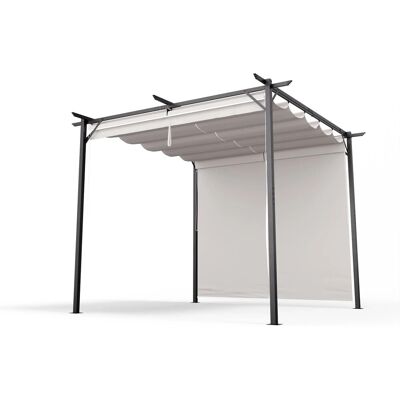 Blumfeldt Pantheon Robust - Pergola - Wetterfeste Stahlrahmen - 3x3m - UV-Schutz - Verstellbare Seitenwände - Einfacher Aufbau Blumfeldt Pantheon Robust - Pergola - Wetterfeste Stahlrahmen - 3x3m - UV-Schutz - Verstellbare Seitenwände - Einfacher Aufbau