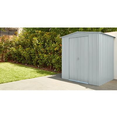 Globel Gartenhaus Dream - Silber metallic - 1,84x1,54x1,93 m - Gartenschuppen Globel Gartenhaus Dream - Silber metallic - 1,84x1,54x1,93 m - Gartenschuppen