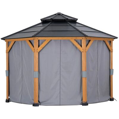 Sunjoy Vorhang für Zedernholz Gazebo 395 cm x 395 cm Sunjoy Vorhang für Zedernholz Gazebo 395 cm x 395 cm