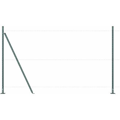 Vidaxl Zaunpfosten-Set - Grün Stahl 3.2x3.2x88.5cm Vidaxl Zaunpfosten-Set - Grün Stahl 3.2x3.2x88.5cm