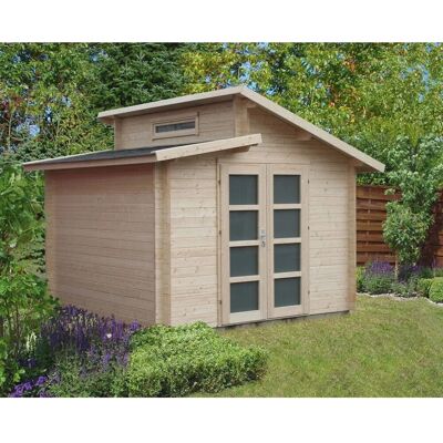 Alpholz Gartenhaus Aktiva - Modernes Design - 28 mm Wandstärke - Gartenhaus Alpholz Gartenhaus Aktiva - Modernes Design - 28 mm Wandstärke - Gartenhaus