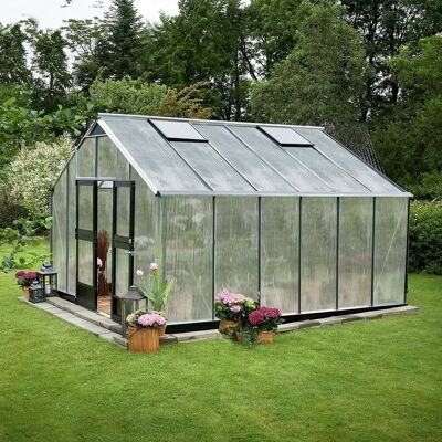 Juliana Aluminium-Gewächshaus - 16,2 m² Polycarbonat - Robust & Elegant - Gartengewächshaus Juliana Aluminium-Gewächshaus - 16,2 m² Polycarbonat - Robust & Elegant - Gartengewächshaus